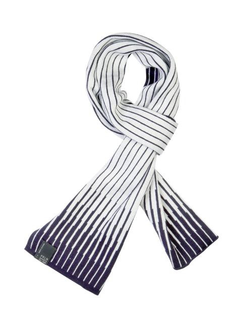 Proline White Striped Muffler