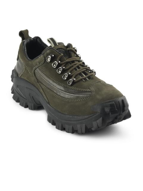 Woodland Men  Olive Green Casual Shoes