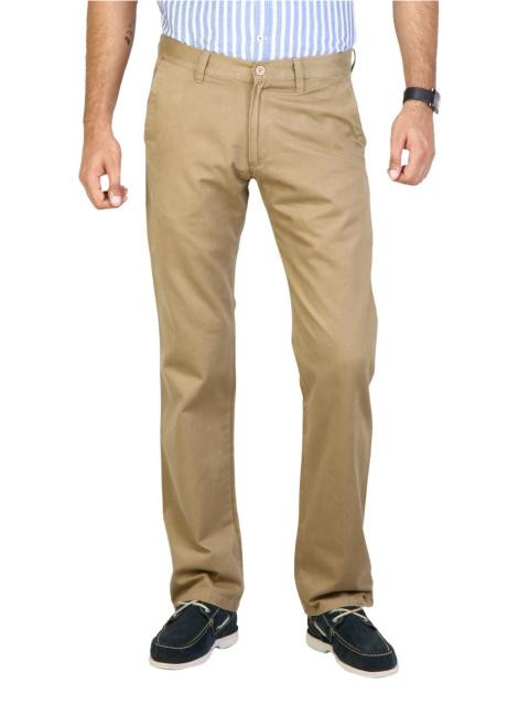 Highlander Men Classic Chinos Khaki Trousers