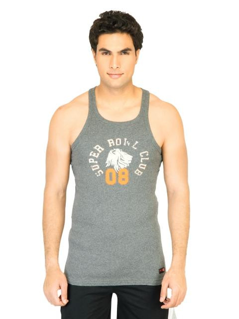 Facit Men Sportz Charcoal Innerwear Vest