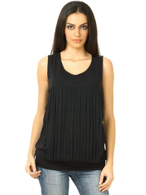 United Colors of Benetton Women Top Black Top