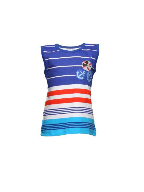 Disney Kids Girls Navy Stripes Mickey Kidswear