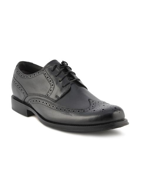 Clarks Men Dino Limit Leather Black Formal Shoes