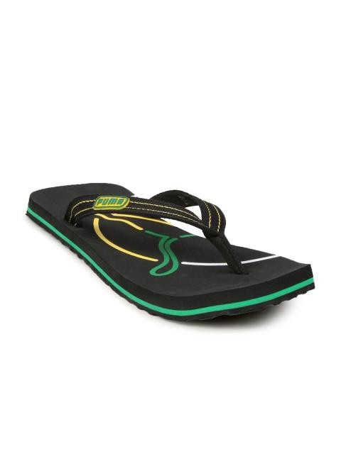 Puma Men's Neon Cat Black Flip Flop