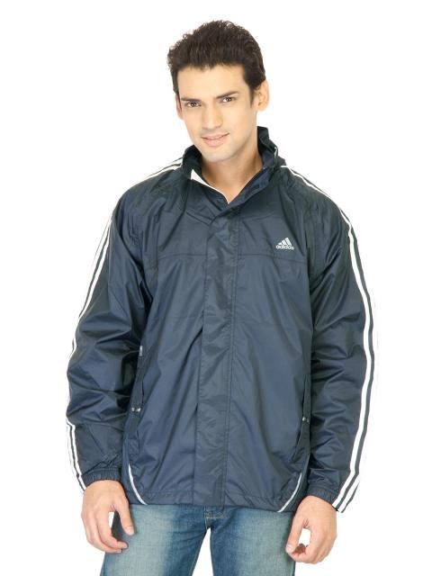 ADIDAS Men Ess 3s Rainjkt Navy Blue Jackets