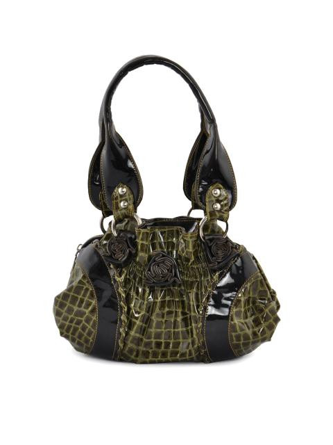 Spice Art Women Leatherette  Green Handbags