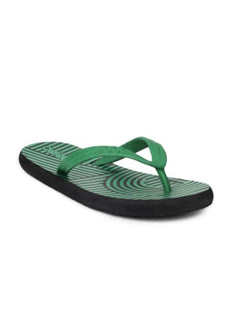 ADIDAS Men Green Psychedellic Flip Flops