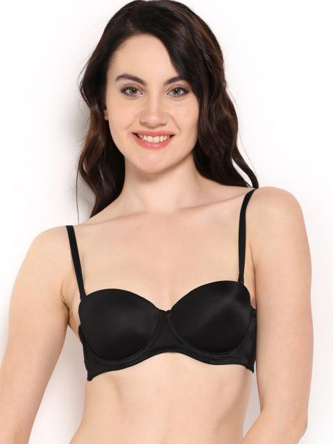 Amante Black Balconette Bra BCMW11