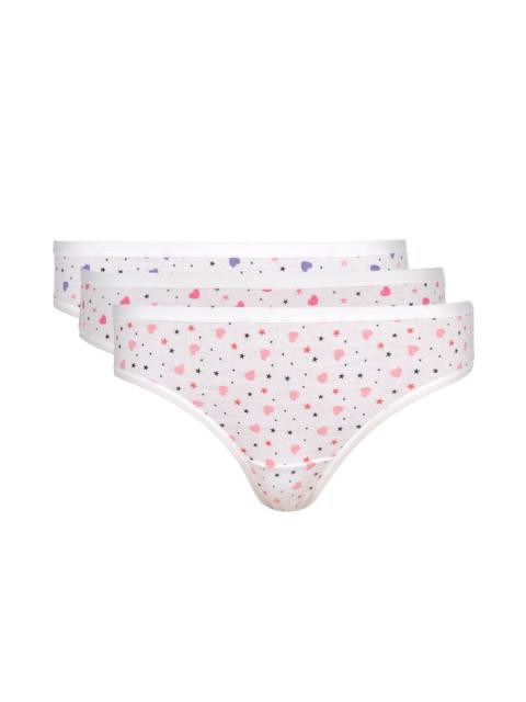 Amante Women Pack of 3 Printed Briefs PFCN04