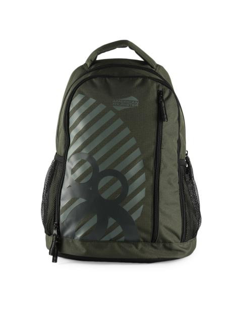 American Tourister Unisex Casual Olive Backpack