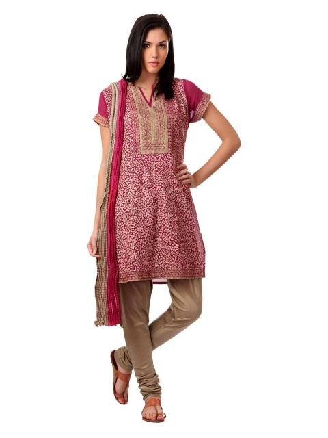 Aneri Women Magenta Salwar Suit