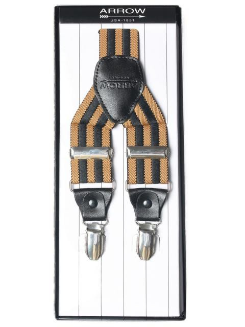 Arrow Men Black/Beige Suspenders