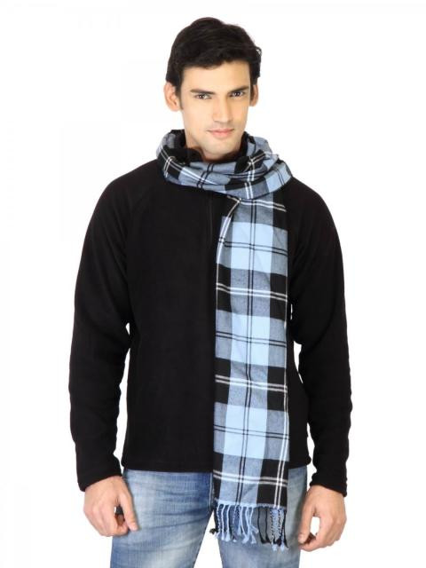 Arrow Men Blue Check Scarf