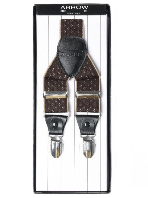 Arrow Men Brown Suspenders