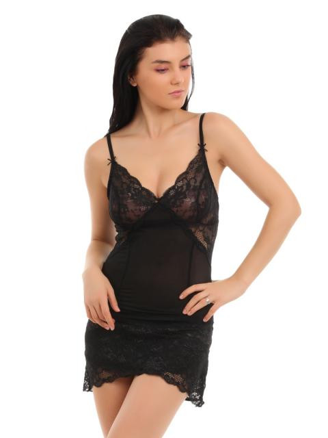 Avirate Black Fitted Camisoles