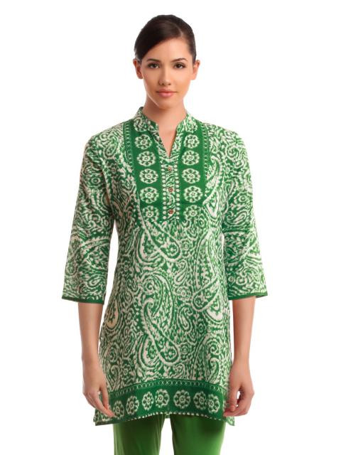 Ayaany Women Green Kurti