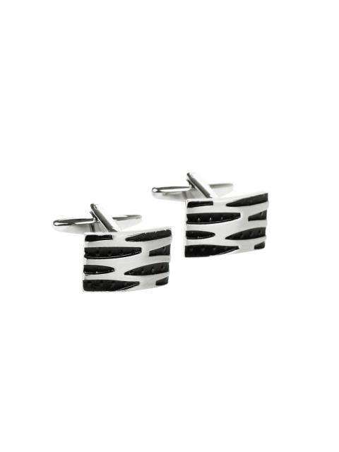 Belmonte Men Textured Steel Cufflinks