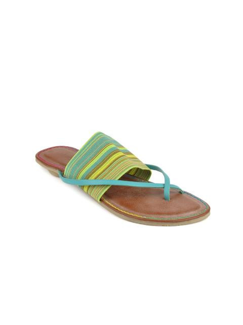 Catwalk Women Green & Blue Sandals
