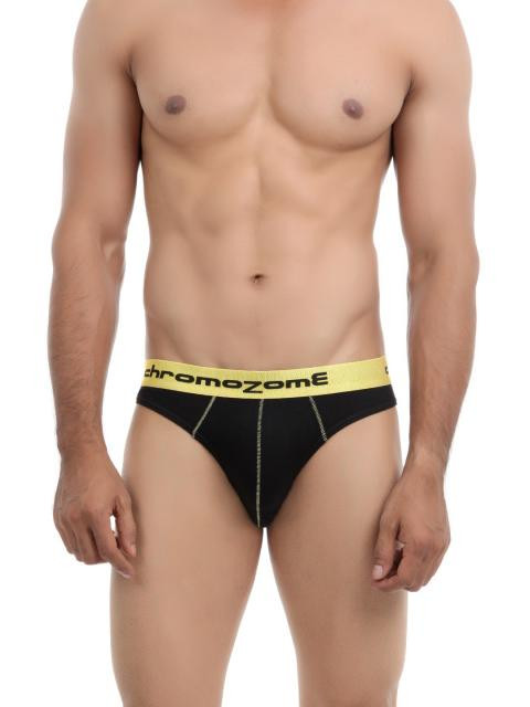 Chromozome Men Black Briefs