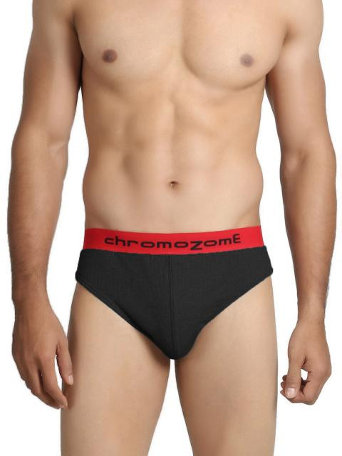 Chromozome Men Black Briefs