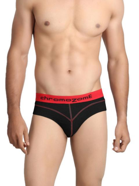 Chromozome Men Black Briefs