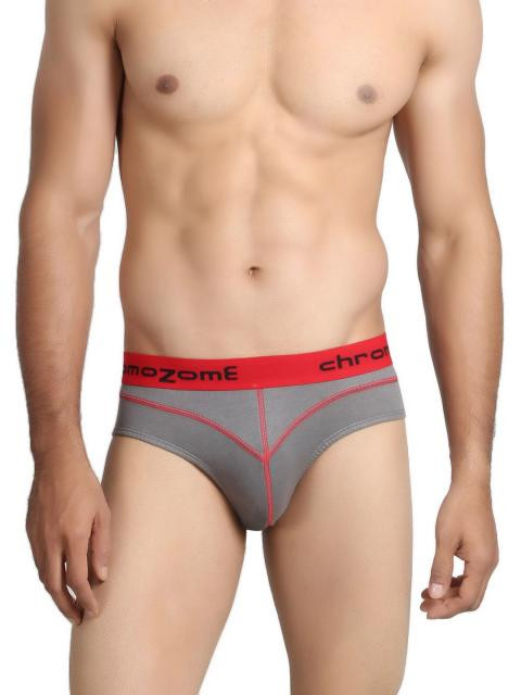 Chromozome Men Grey Briefs