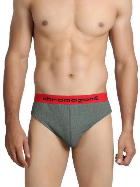 Chromozome Men Grey Briefs