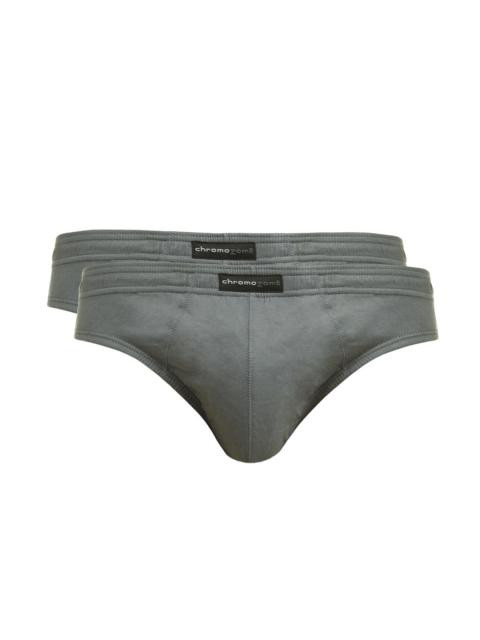 Chromozome Men Grey Pack of 2 Briefs