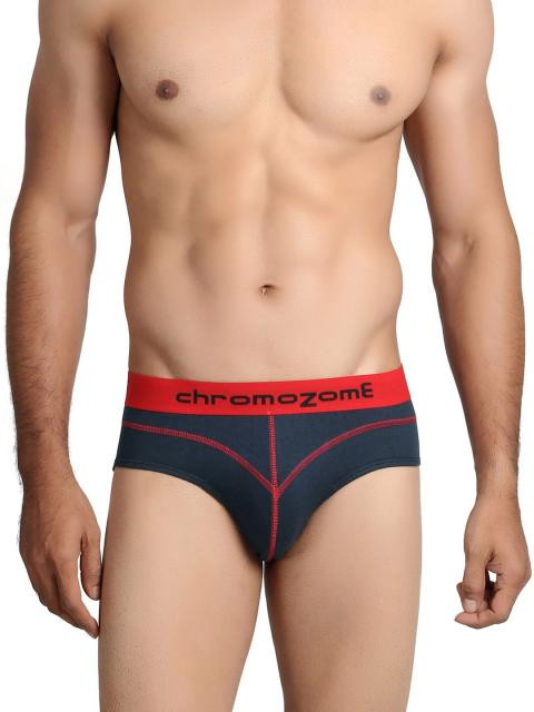Chromozome Men Navy Blue Briefs