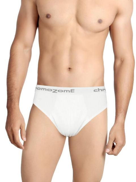 Chromozome Men White Brief
