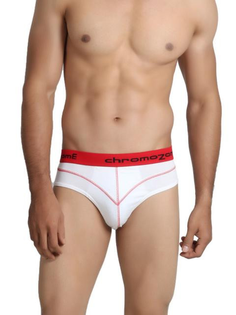 Chromozome Men White Briefs
