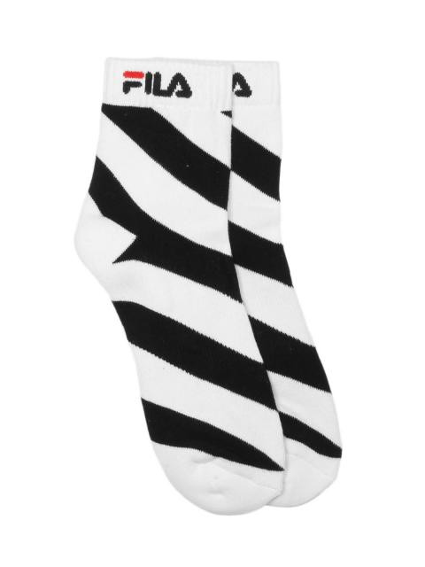 Fila Men White Ankle Dig Logo-H Socks