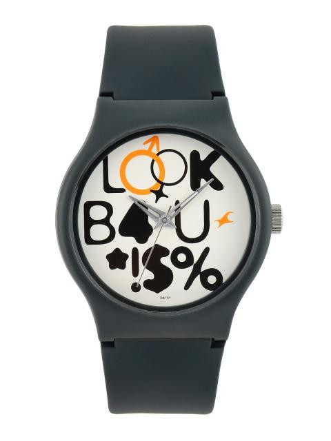 Fastrack Unisex White Dial Watch