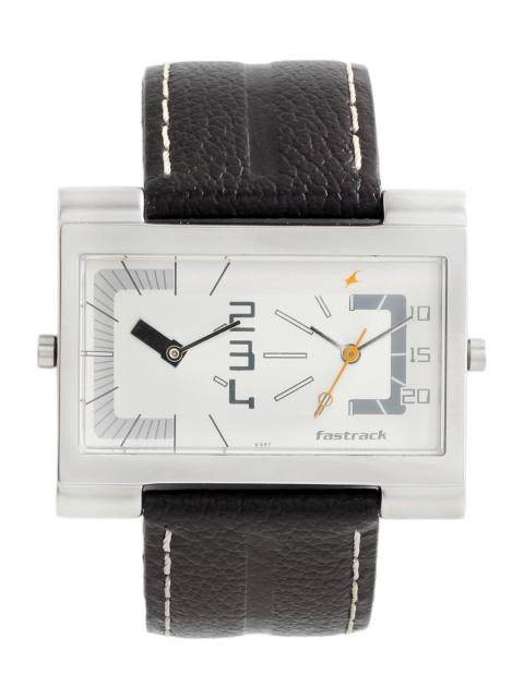 Fastrack Men Sliver Dial Watch