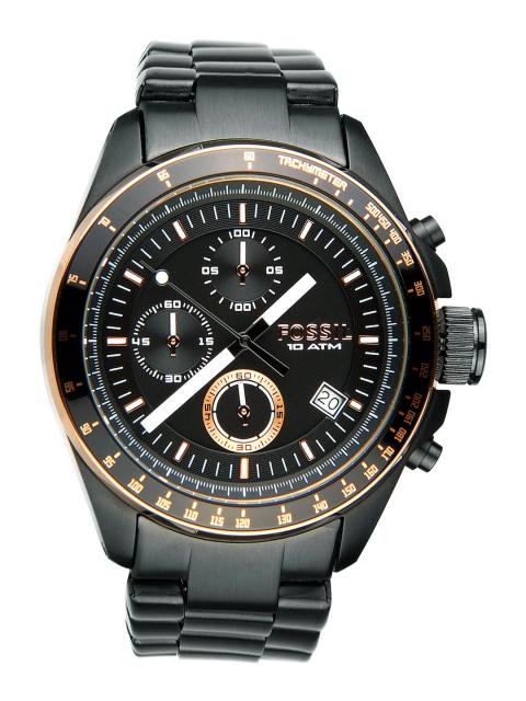 Fossil Men Black Dial Chronograph Watch CH2619