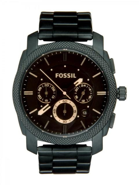 Fossil Men Quartz Black Dial Chronograph Watch FS4682