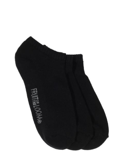 Fruit of the Loom Women Black Pack of Three Socks