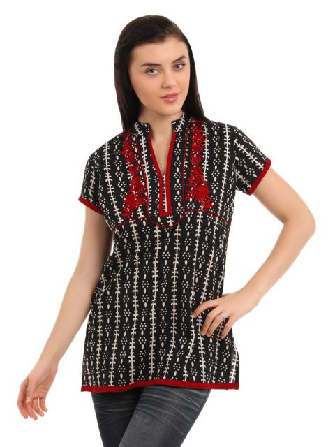 Global Desi Women Black Kurti