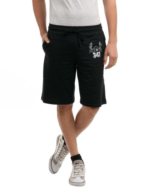 Hanes Men Black Shorts