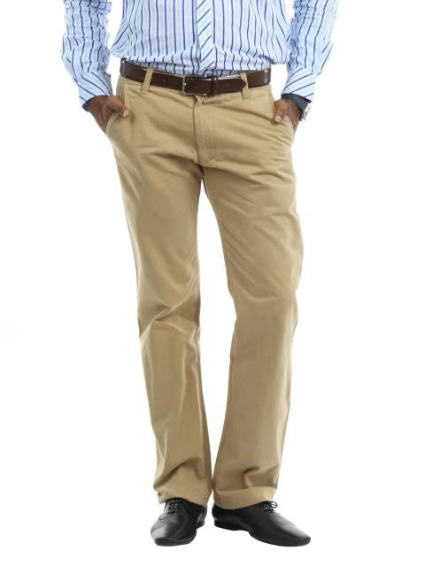 Highlander Men Khaki Chinos