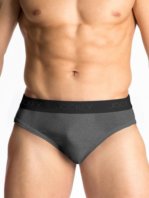 Jockey ELANCE Men Grey Melange Brief 1008