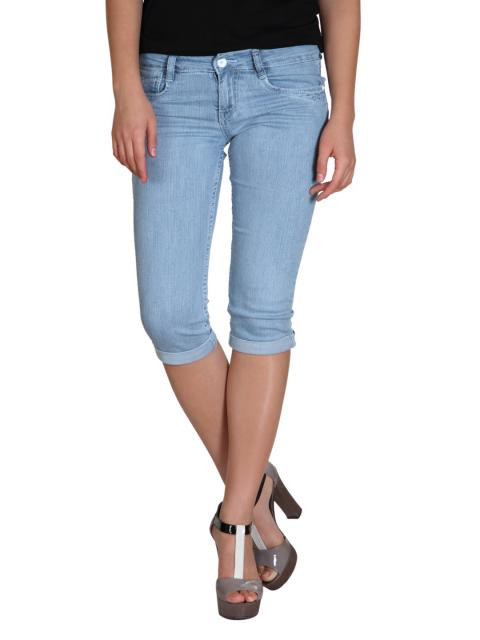 Kraus Jeans Women Blue Capris