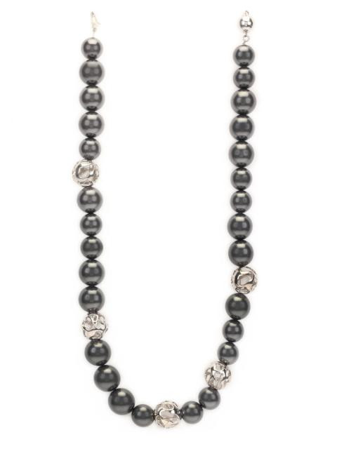 Lencia Grey Swarovski Pearl Necklace