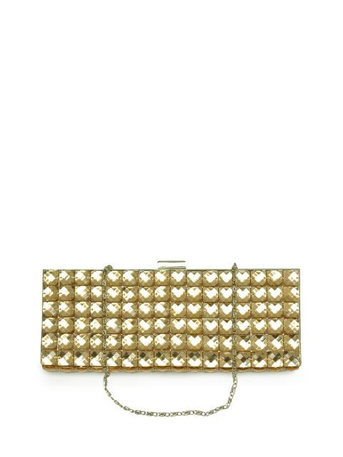 Lino Perros Women Crystal Gold Clutch