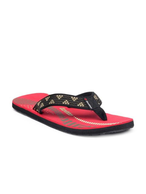 Lotto Men Red Flip Flops