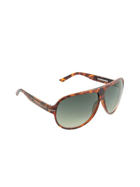Louis Philippe Men Green Sunglasses