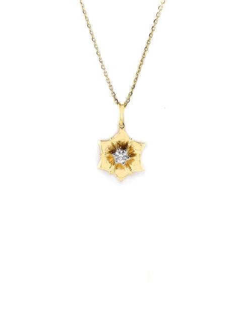 Lucera Gold Plated Pendant With Chain