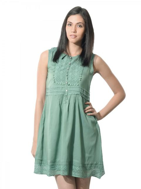 Mineral Women Green Dress