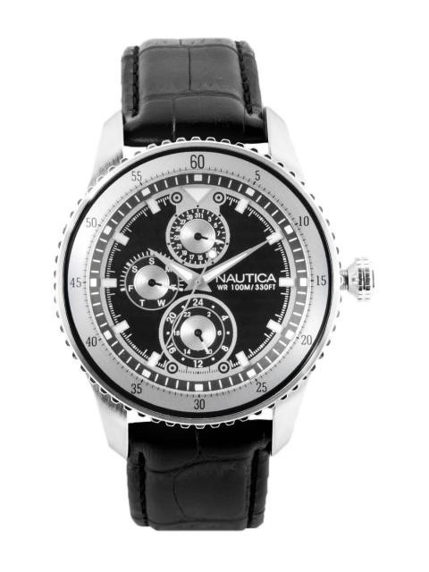 Nautica Men Black Dial Chronograph Watch