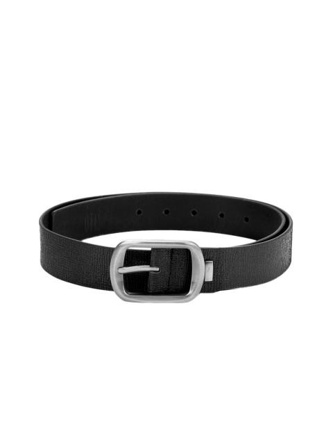 OTLS Men Black Leather Belt